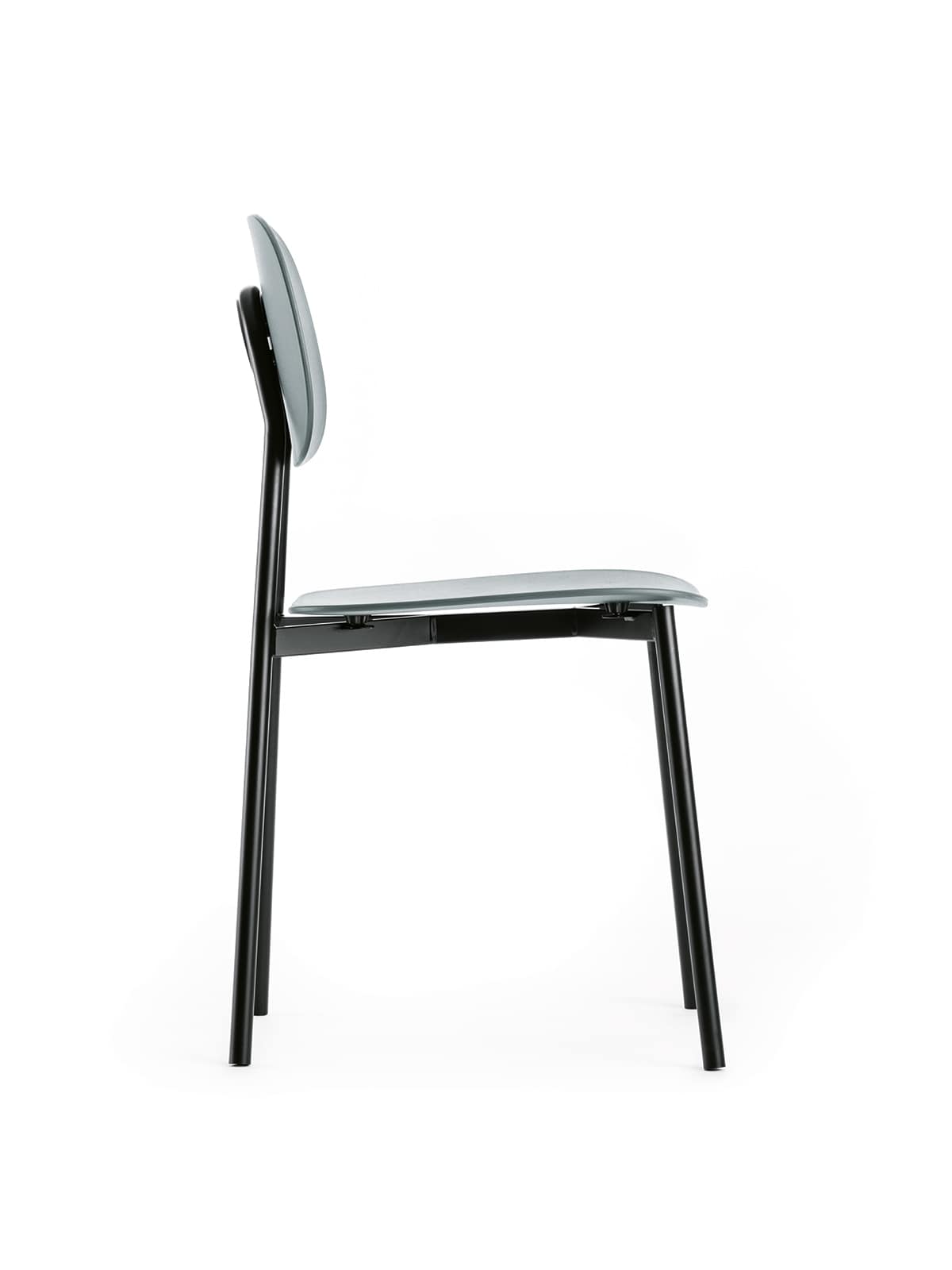 Produktbild på matstol i metall och trä