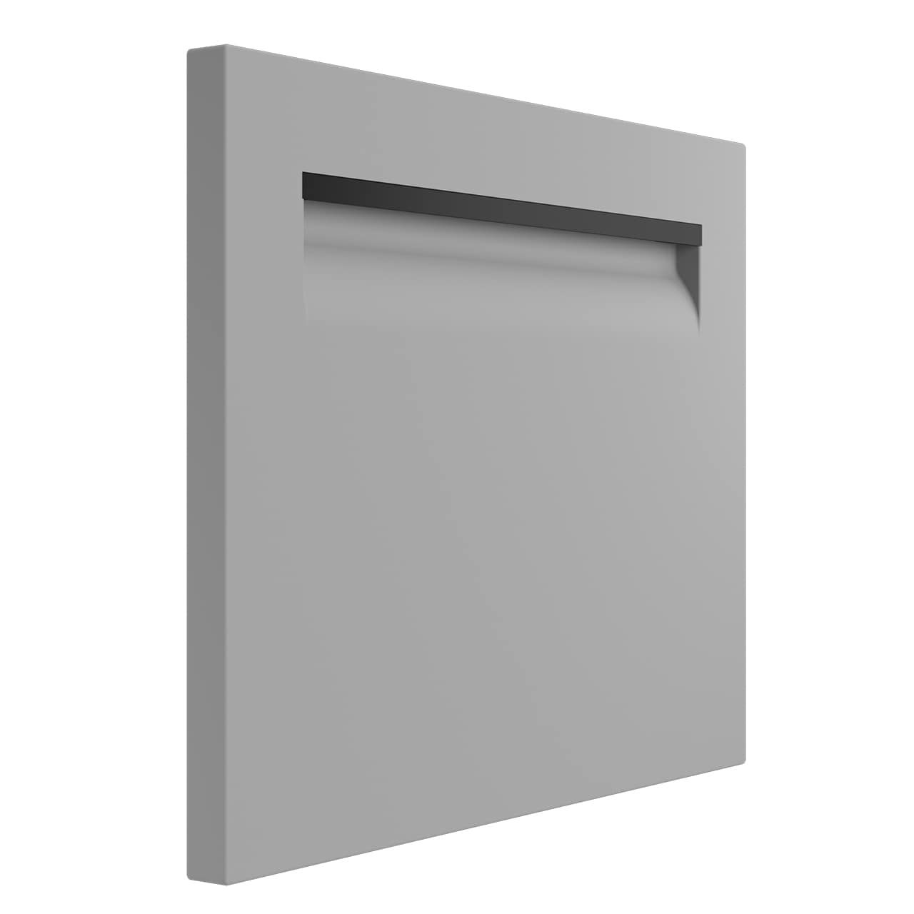 Köksmodell i laminat med integrerade handtag.