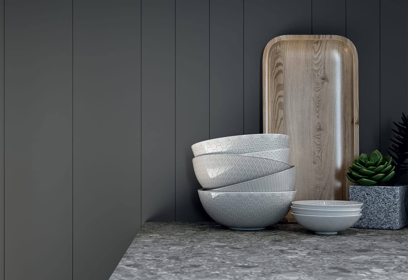 Produktild på stileben i kök.