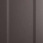 Produktbild på kökslucka med ram. Köksmodellen är en trälucka i ek liknande material lackad i brun.