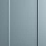 Produktbild på kökslucka med ram. Köksmodellen är lackad i blå färg.