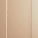 Produktbild på kökslucka med ram. Köksmodellen är lackad i varm gulorange färg.