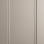 Produktbild på kökslucka med ram. Köksmodellen är lackad i varm beige färg.