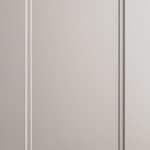 Produktbild på kökslucka med ram. Köksmodellen är lackad i varm beige färg.