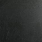 produktbild på slät moden kökslucka i glas. Färgen är svart på köksluckan.