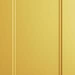 Produktbild på kökslucka med ram. Köksmodellen är lackad i gul färg.