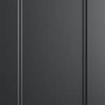 Produktbild på kökslucka med ram. Köksmodellen är lackad i svart färg.