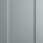 Produktbild på kökslucka med ram. Köksmodellen är lackad i varm gråblå färg.