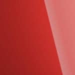 produktbild på lackad kökslucka i röd nyans.