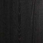 produktbild på slät moden kökslucka i laminat med svart trästruktur.