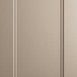 Produktbild på kökslucka med ram. Köksmodellen är lackad i varm beige färg.