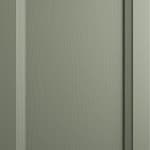 Produktbild på kökslucka med ram. Köksmodellen är en trälucka i grönt ek liknande material.