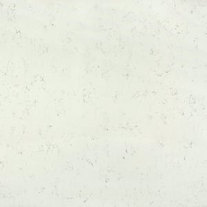 Produktbild på sten till bänkskiva, Ariel från cosentino. Vit med grå diskret mönstring.