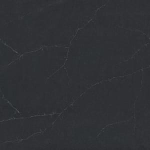 Produktbild på sten till bänkskiva, Charcoal Soapstone från cosentino. En grå kompositsten med ljus ådring.