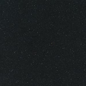 Produktbild på sten till bänkskiva, tebas Black från Cosentino. En svart kompositsten med möster. liknar Terrazzo.