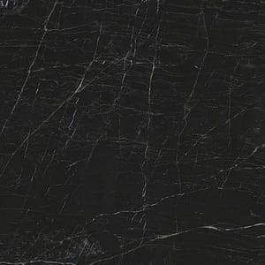 Produktbild på keramisksten i dekton från cosentino. Svart med vit ådring.