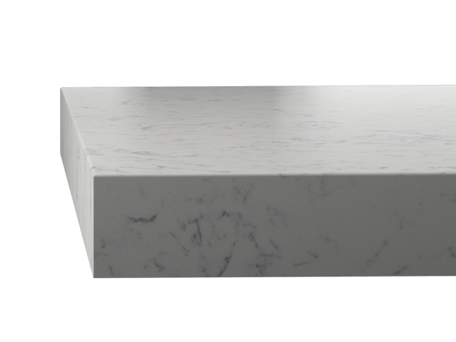 Produktbild på en typ av kantberarbetning på bänkskiva sten. Denna kallas fasad kant.