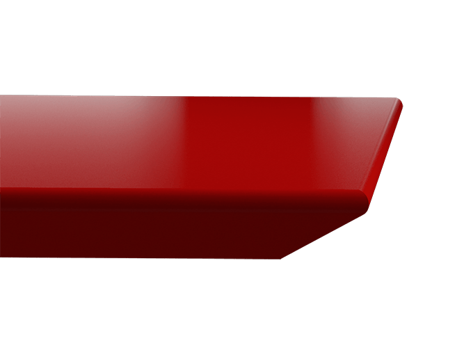 Produktbild på en typ av kantberarbetning på bänkskiva sten. Denna kallas Gerad.